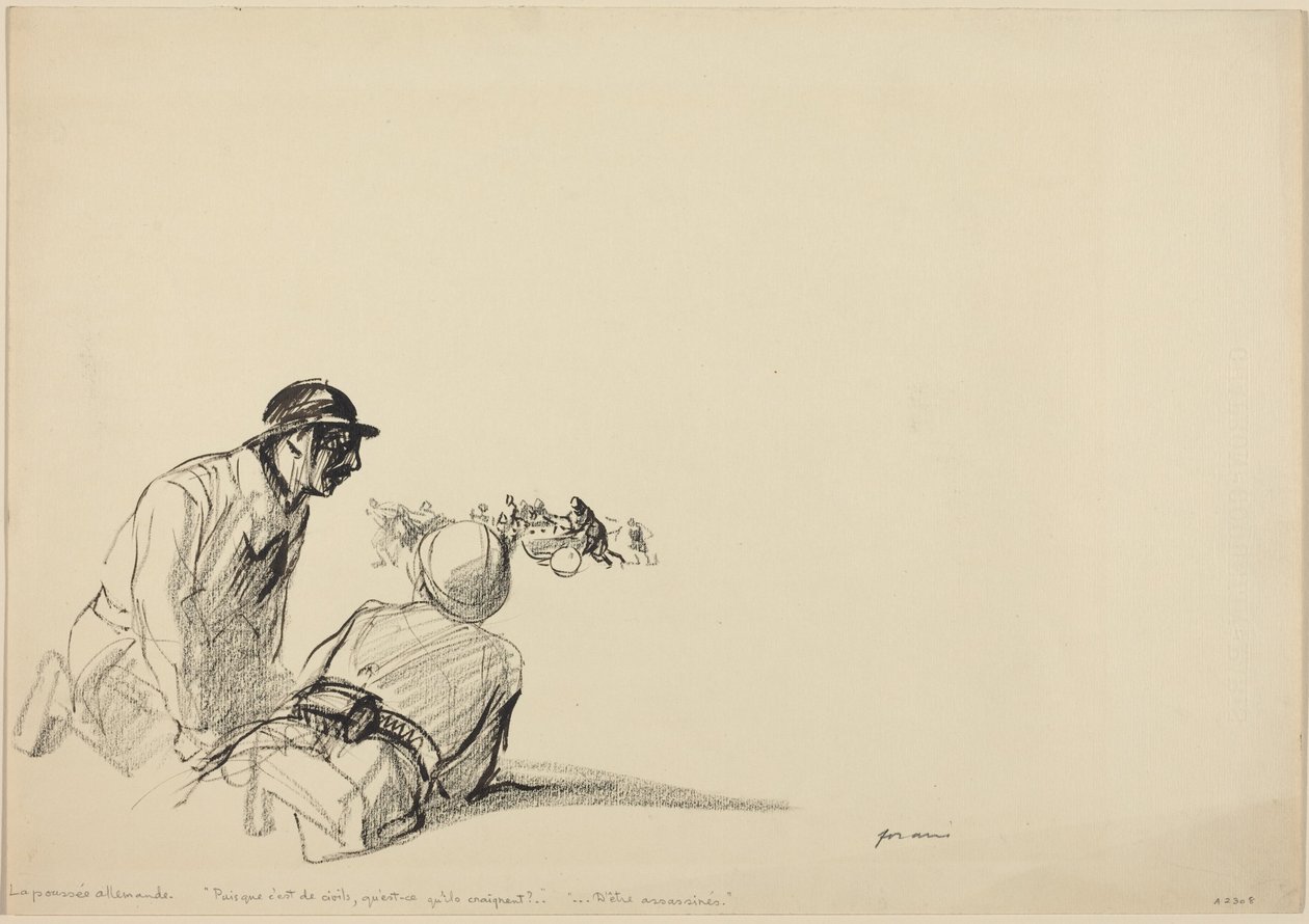 Tysk framrykning av Jean-Louis Forain