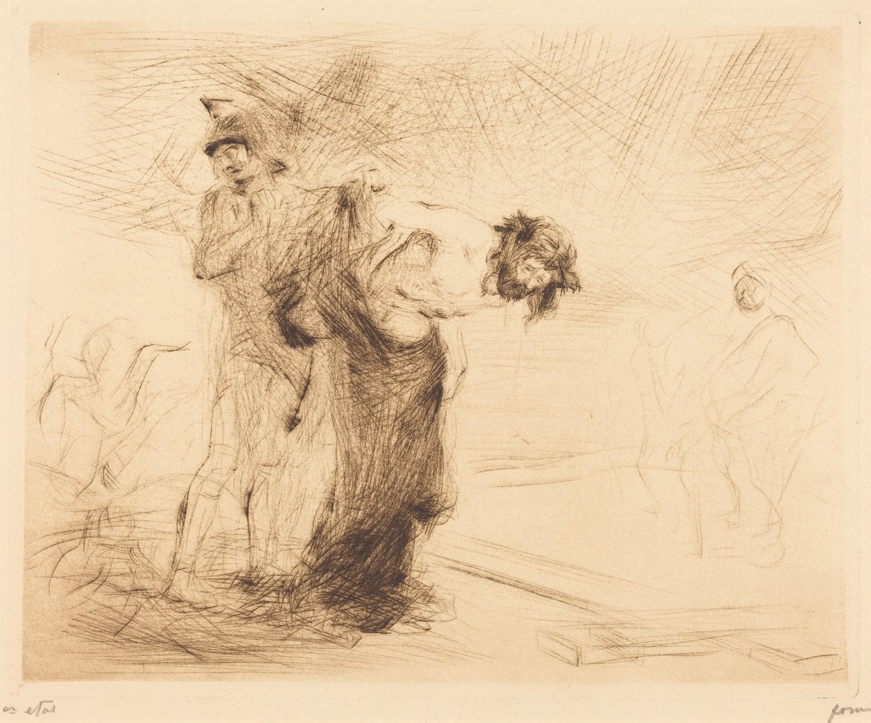 Kristus fratatt sine klær av Jean-Louis Forain