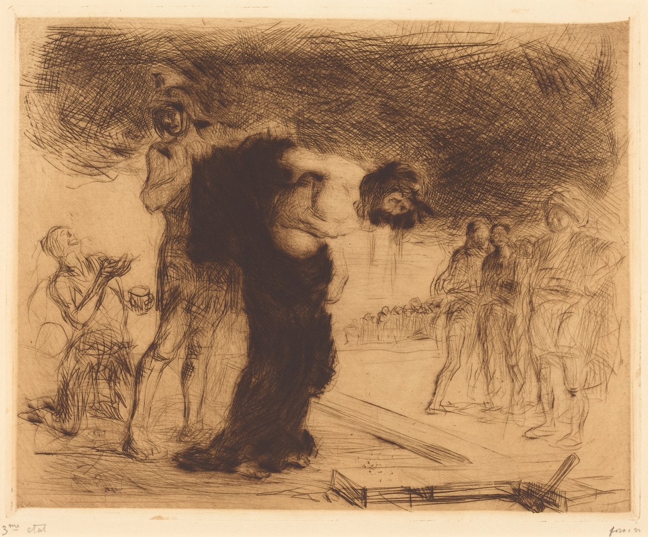 Kristus fratatt sine klær av Jean-Louis Forain