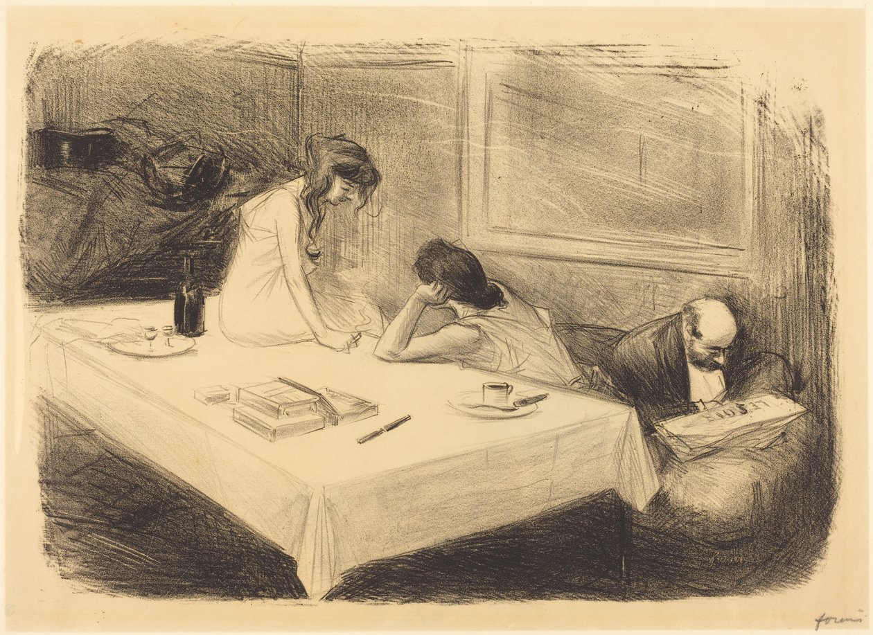 Det private kabinettet (første plansje) av Jean-Louis Forain