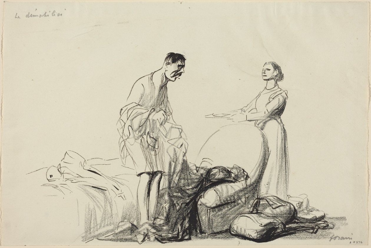 Den demobiliserte soldaten av Jean-Louis Forain