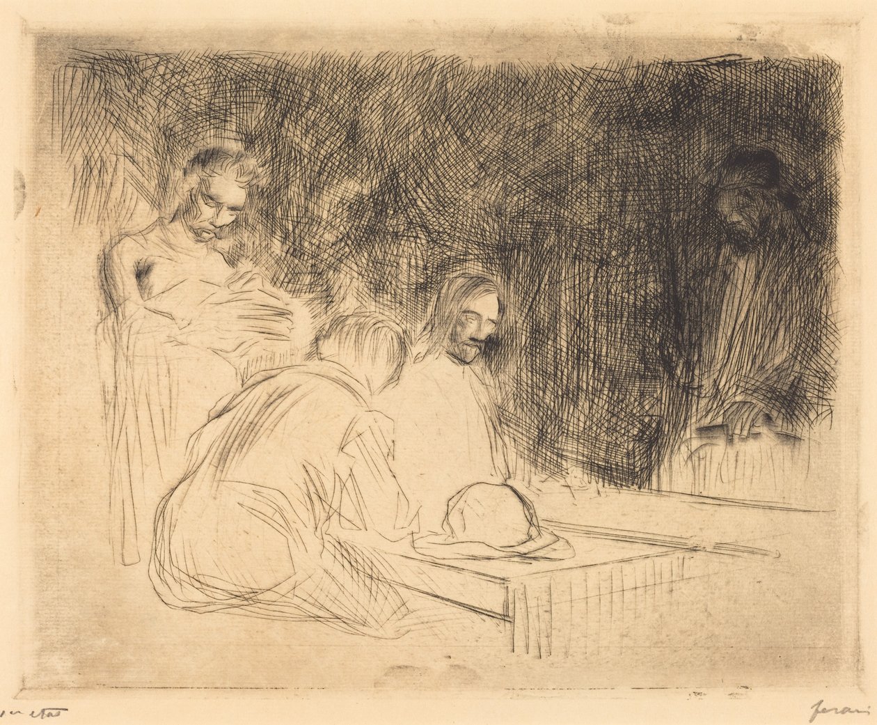 Måltidet i Emmaus (tredje plansje) av Jean-Louis Forain