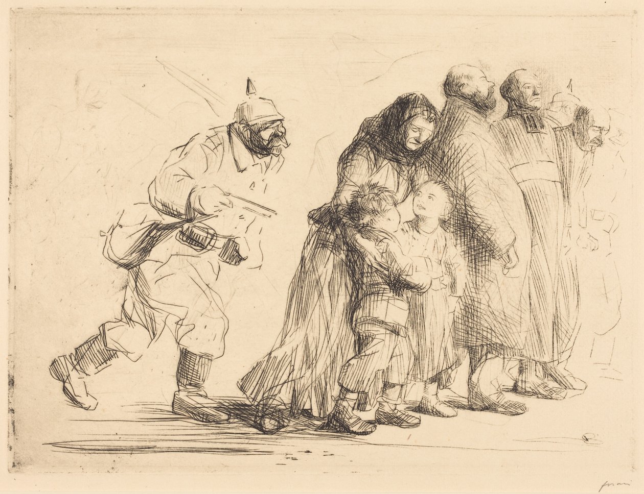 Notabilitetene - stor tavle av Jean-Louis Forain