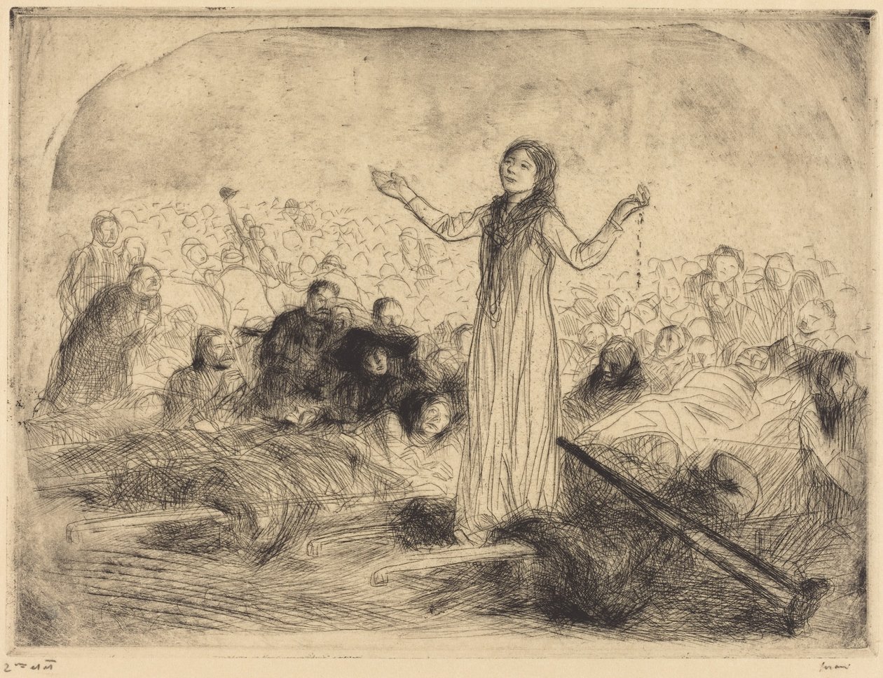 Lourdes, den mirakuløse (Andre blad) av Jean-Louis Forain