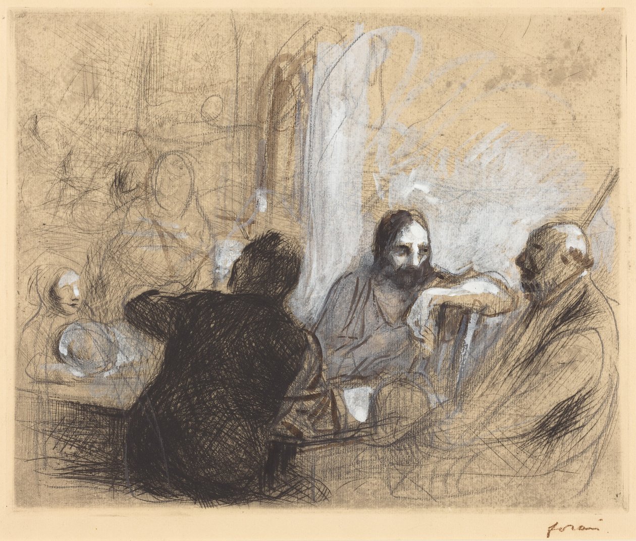Pilegrimer fra Emmaus av Jean-Louis Forain