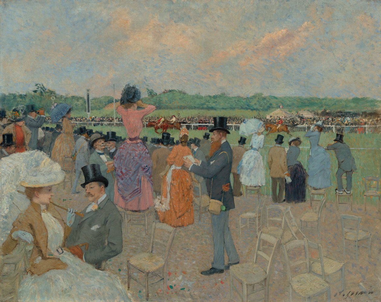 Løpene på Longchamp av Jean-Louis Forain