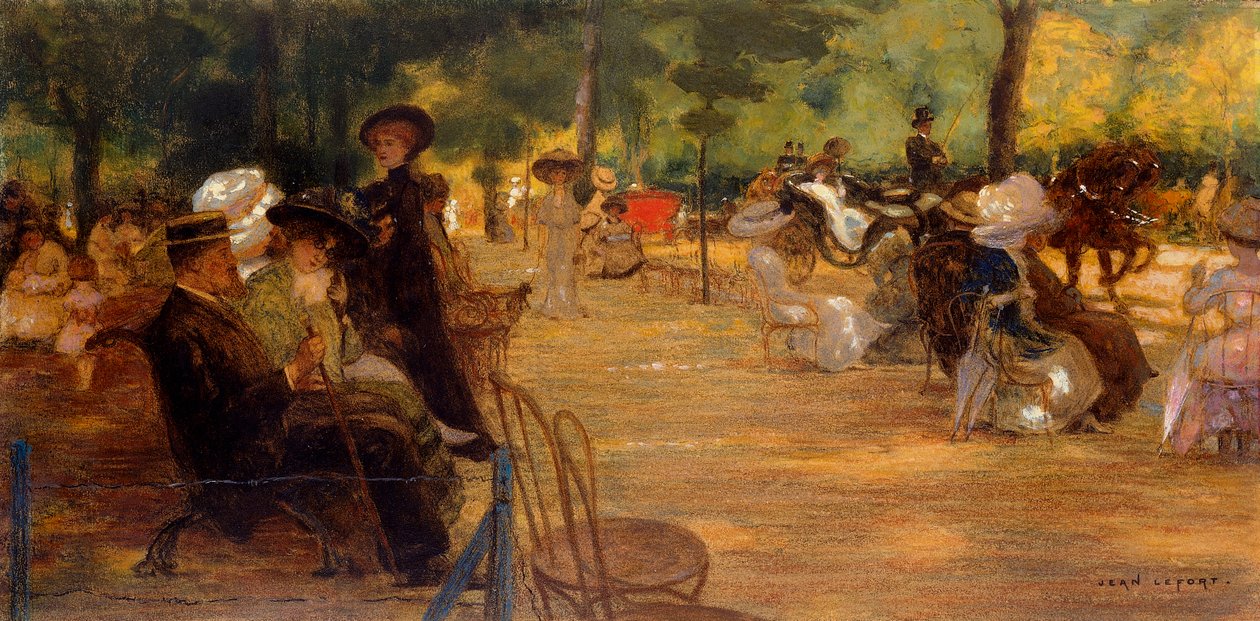 En elegant sammenkomst i Boulogneskogen av Jean-Louis Lefort