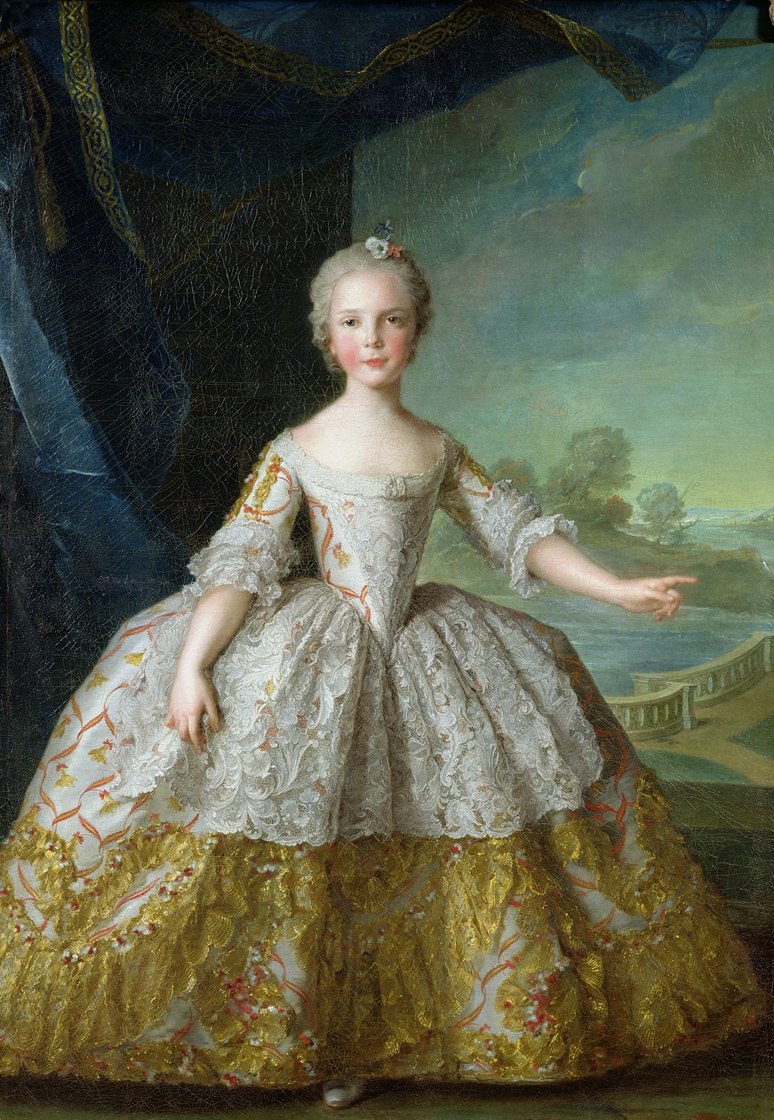 Infanta Isabelle de Bourbon-Parma (1741-63) 1749 (olje på lerret) av Jean Marc Nattier