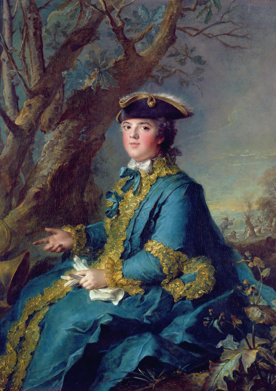 Louise-Elisabeth de France (1729-59) Infanta av Spania, daværende hertuginne av Parma av Jean Marc Nattier