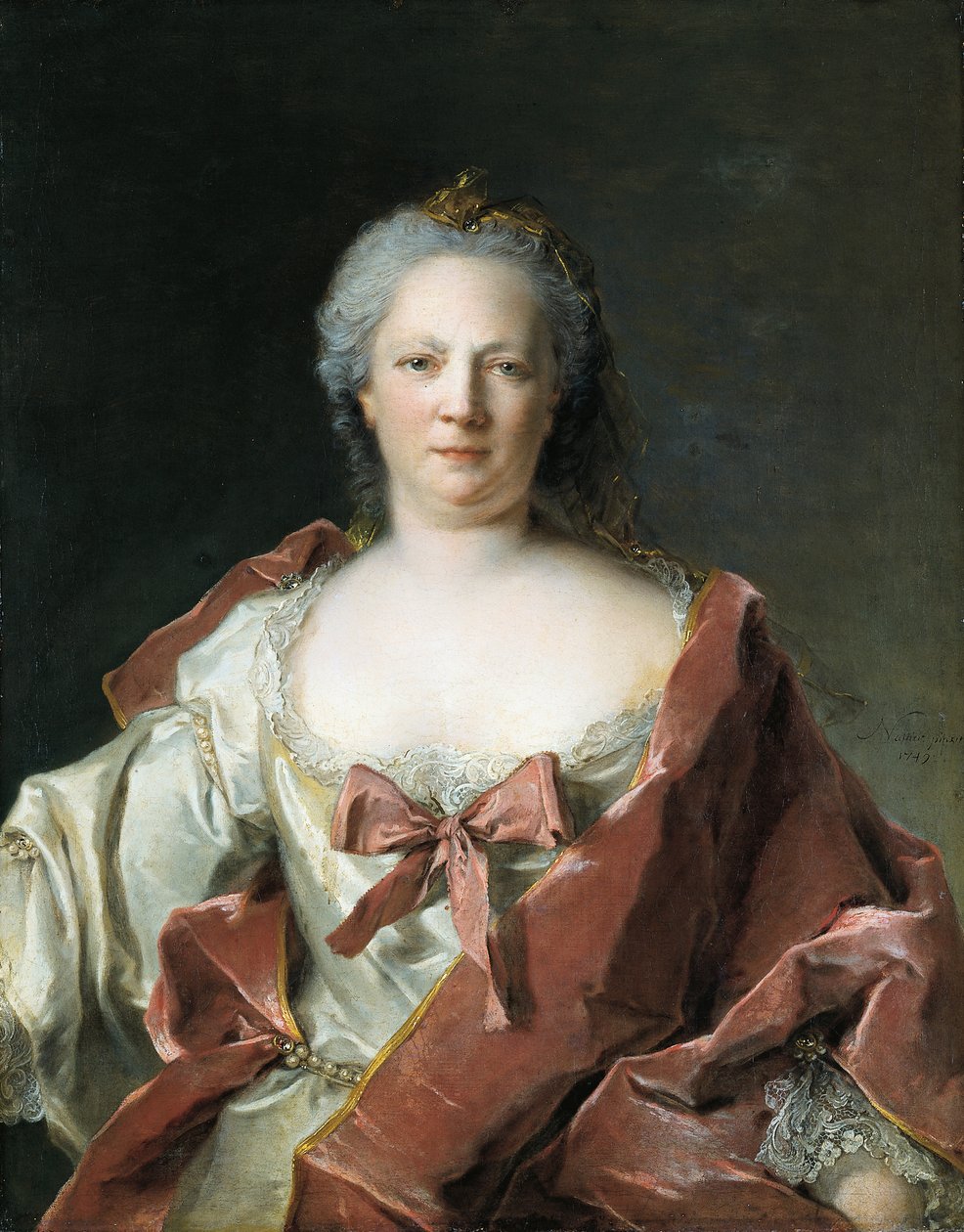 Portrett av Anna Elisabeth Leerse av Jean-Marc Nattier