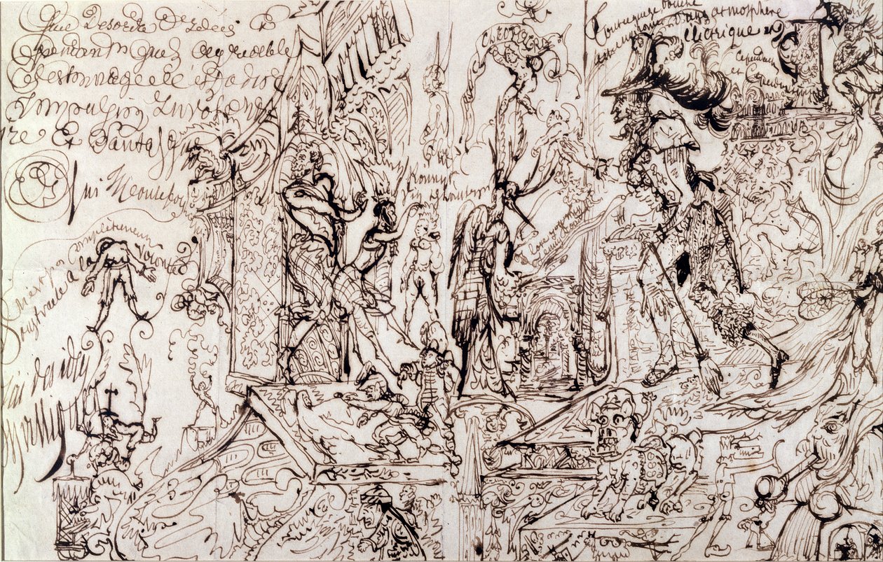 Tegning produsert under påvirkning av hasj av Jean Martin Charcot