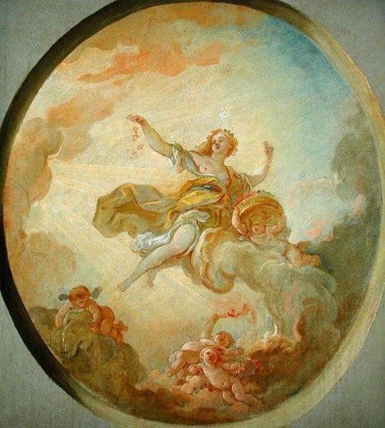 Dawn (olje på lerret) av Jean Simon Berthelemy