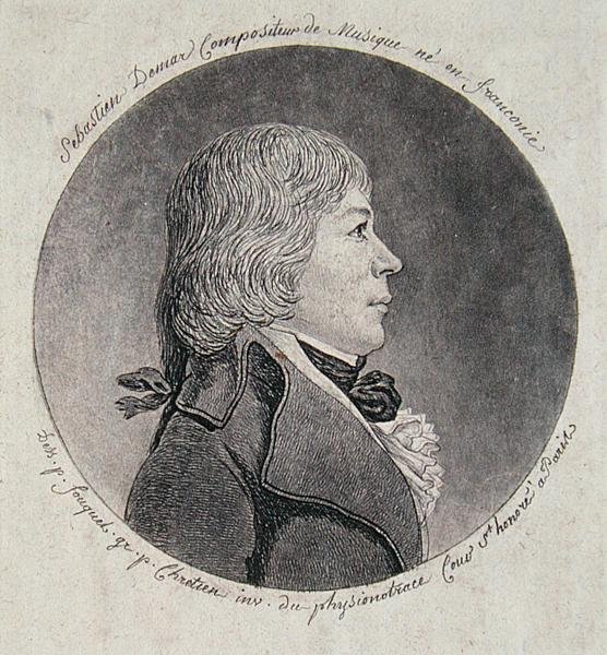 Sebastien Demar (1763-1832) gravert av Gilles-Louis Chretien (1754-1811) (gravering) av Jean (after) Fouquet