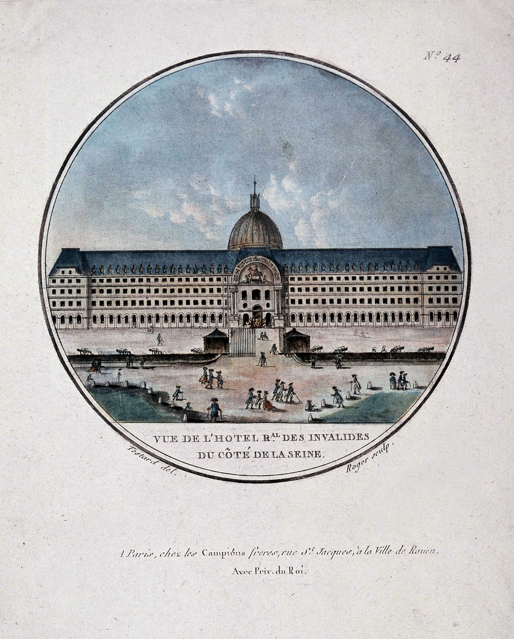 Les Invalides, Paris av Testard, 19. desember av Jean (after) Testard