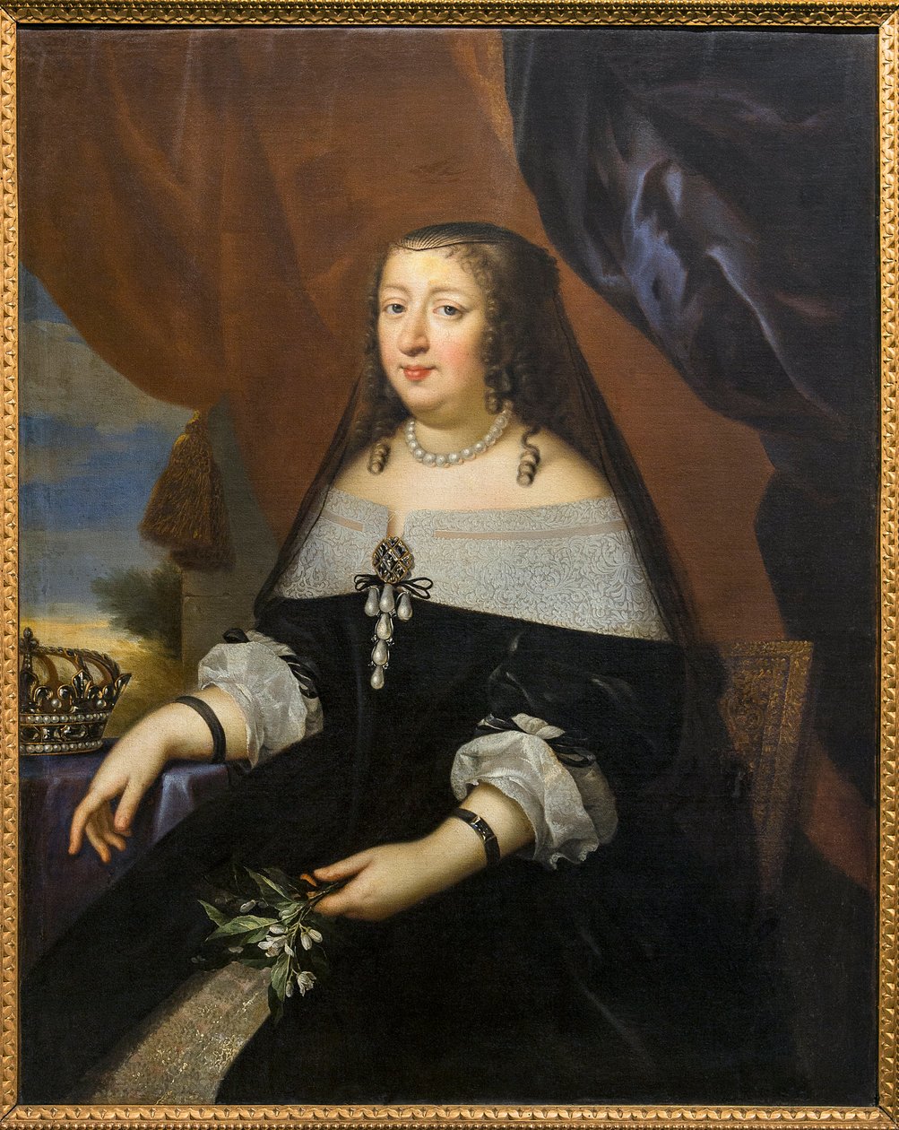 Portrett av Anne av Østerrike (Østerrike) ATTED TO Jean Nocret (1615-1672) - Musee Saint-Loup, Troyes av Jean Nocret