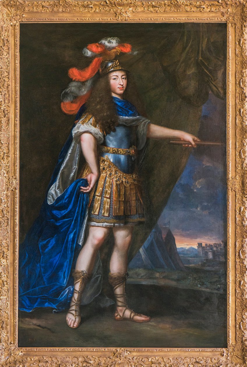 Portrett av Louis XIV med et antikt - maleri tilskrevet Jean Nocret (1615-1672) - Musee du Domaine departemental de Sceaux av Jean Nocret