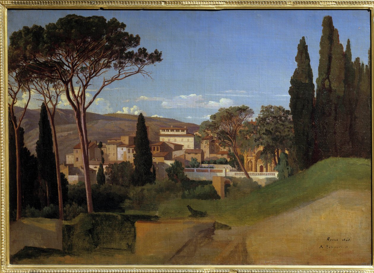 Utsikt over et romersk villamaleri av Achilles J. Benouville (1815-1891) 1844 Søn. 0,51 x 0,72 m Paris, musee d