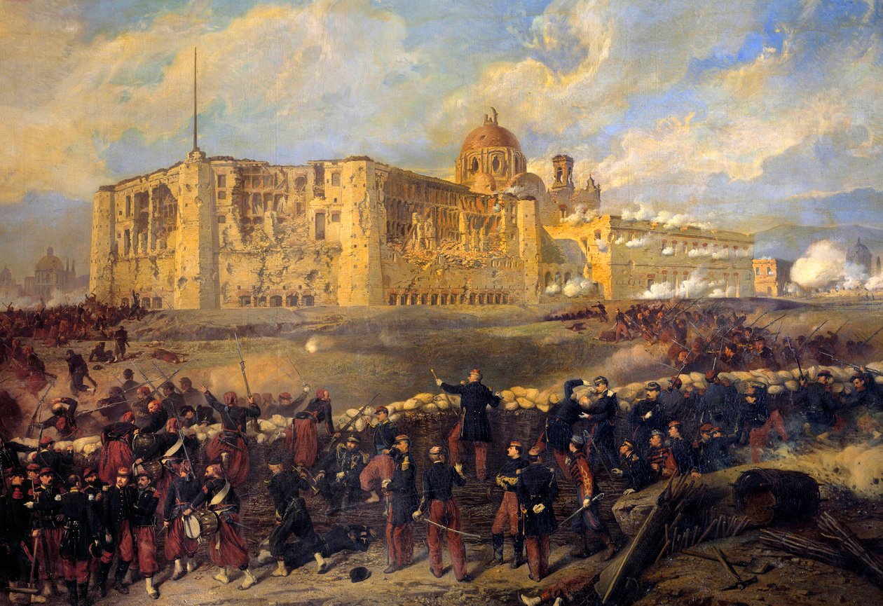 Ekspedisjon fra Mexico (1861-1867): "" General Francois Achille Bazaine (Francois-Achille) av Jean Adolphe Beauce