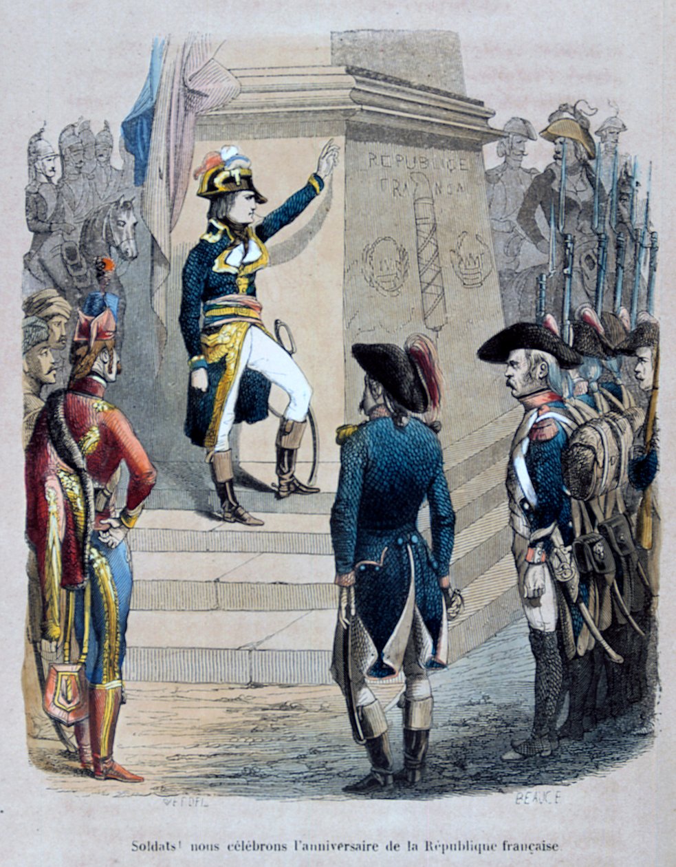 Napoleon i Egypt, 1847. av Jean Adolphe Beauce