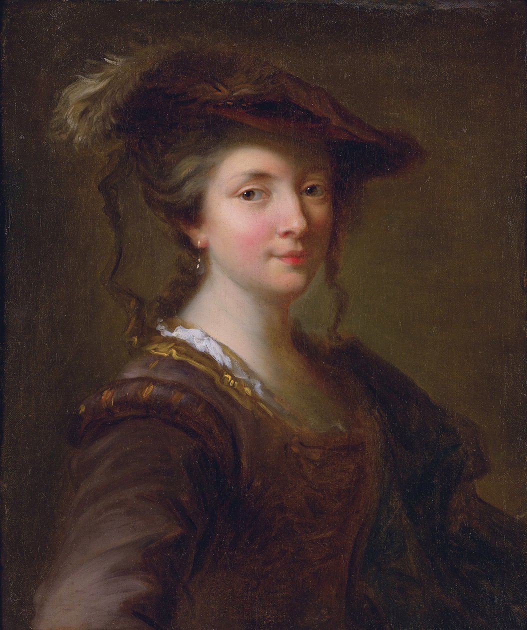 Louise Julie de Mailly-Nesle, Comtesse de Mailly (1710-1751) (Mailly Nesle) - en favoritt til Louis XV - Alexis Grimou (1678-1733). Olje på lerret Størrelse: 57,2 x 48,3 cm Privat samling av Jean Alexis Grimou