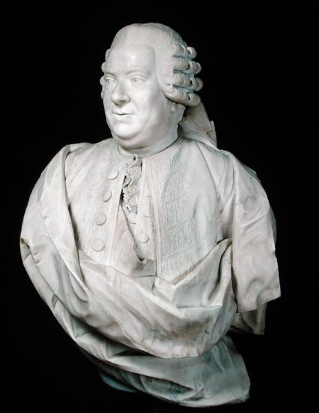 Byste av Nicolas Beaujon (1718-86) (marmor) av Jean Antoine (attr. to) Houdon