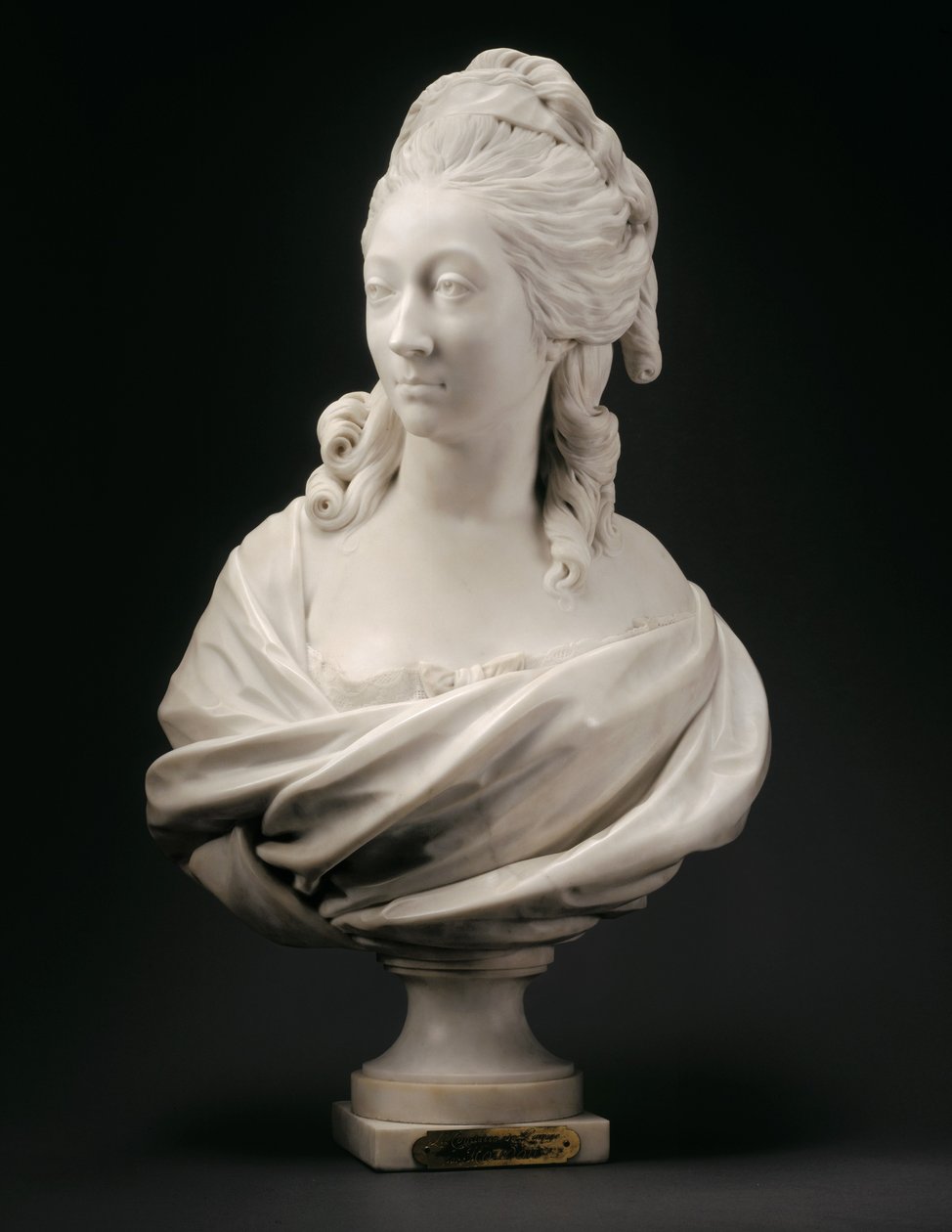 Byste av Anne-Marie-Louise Thomas de Domangeville de Sérilly, grevinne av Pange, 1780 av Jean Antoine Houdon