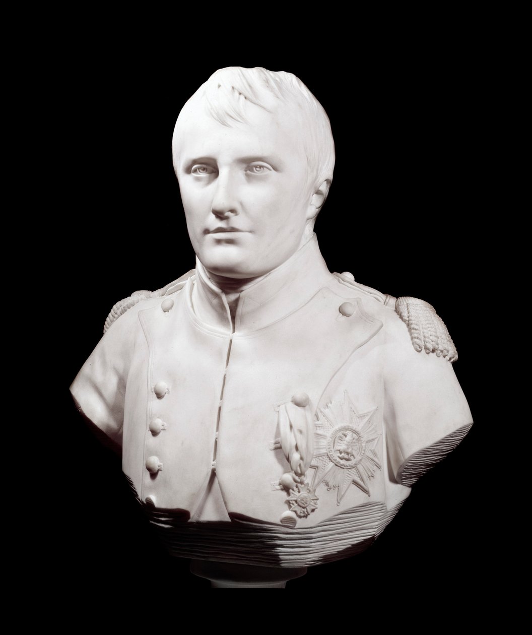 Byste av keiser Napoleon I (1769–1821) Skulptur av Jean Antoine Houdon (1741–1828) 1808 Versailles, Musee du chateau av Jean Antoine Houdon