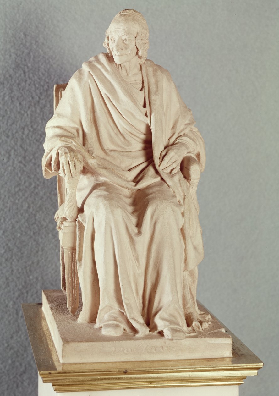 Francois Marie Arouet Voltaire (1694-1778) 1778 (marmor) av Jean Antoine Houdon