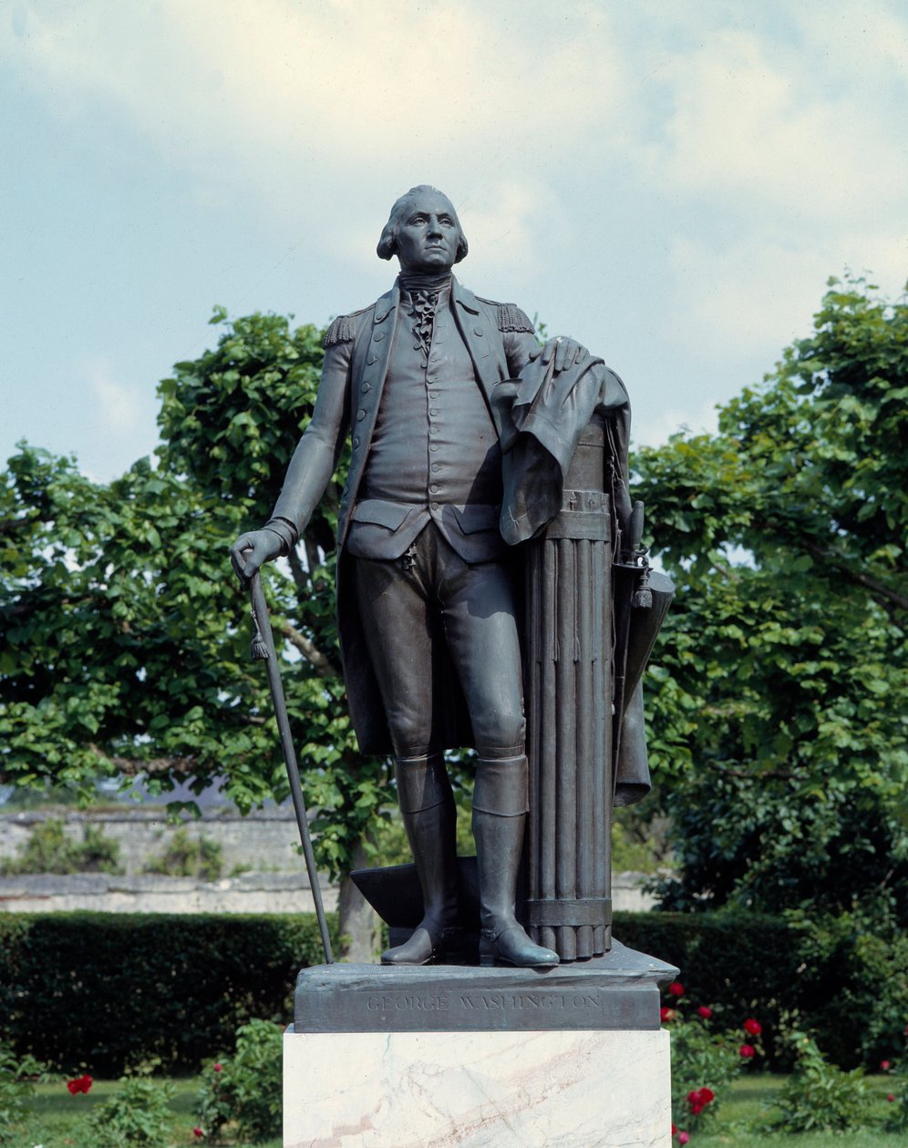 Portrett av George Washington (1732-1799) Skulptur av Jean Antoine Houdon (1741-1828) Blearancourt fra 1700-tallet, fransk-amerikansk museum av Jean Antoine Houdon