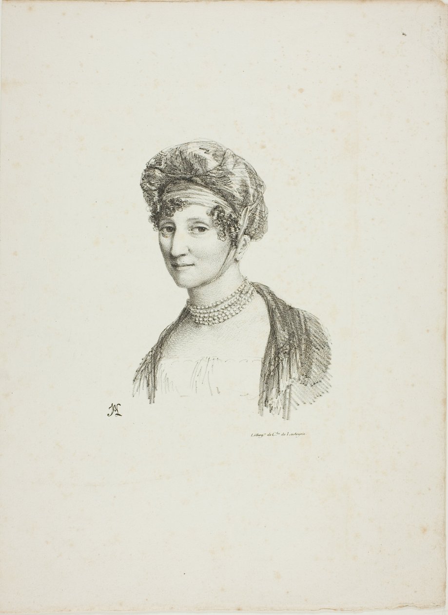 Portrett av en kvinne i en turban av Jean Antoine Laurent