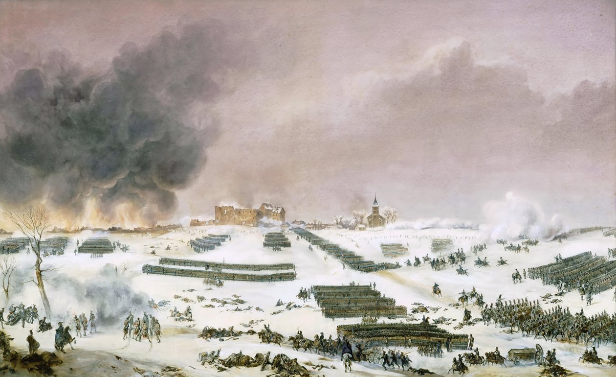 Slaget ved Preussisch-Eylau 7. februar 1807 av Jean Antoine Simeon Fort