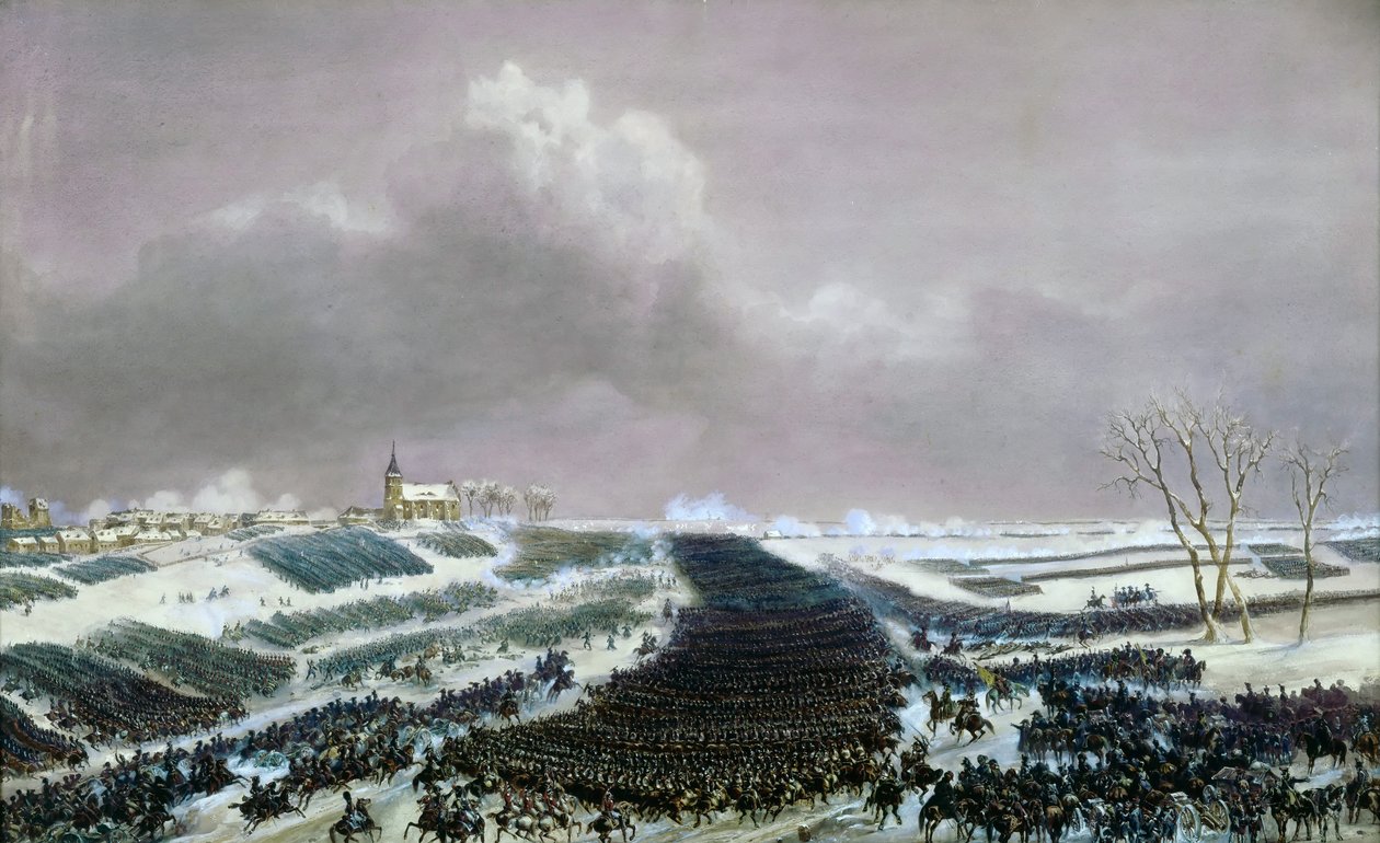 Slaget ved Preussisch-Eylau 8. februar 1807 av Jean Antoine Simeon Fort