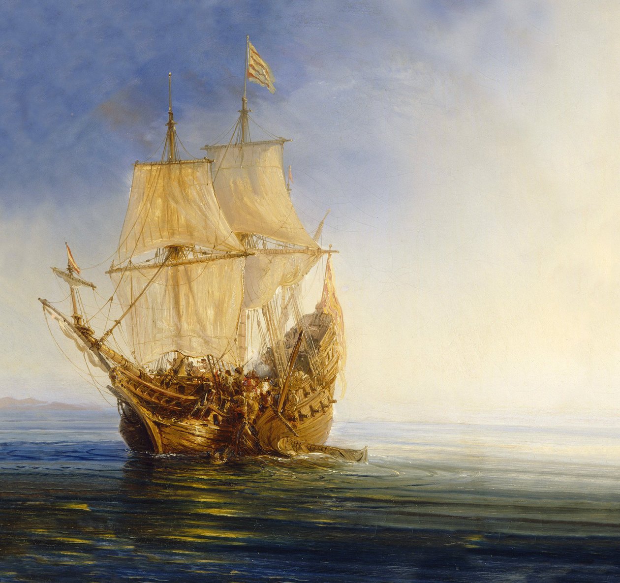 Fang en gallion av Jean Antoine Theodore Gudin