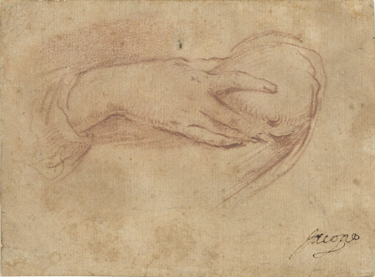 Hånden på et bryst av Jean Antoine Watteau (rejected attribution)