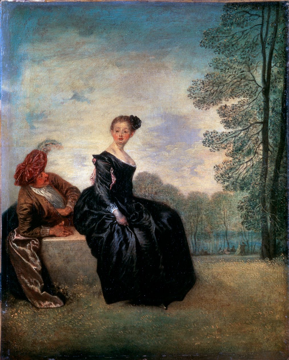 En lunefull kvinne La Boudeuse, 1718. av Jean Antoine Watteau