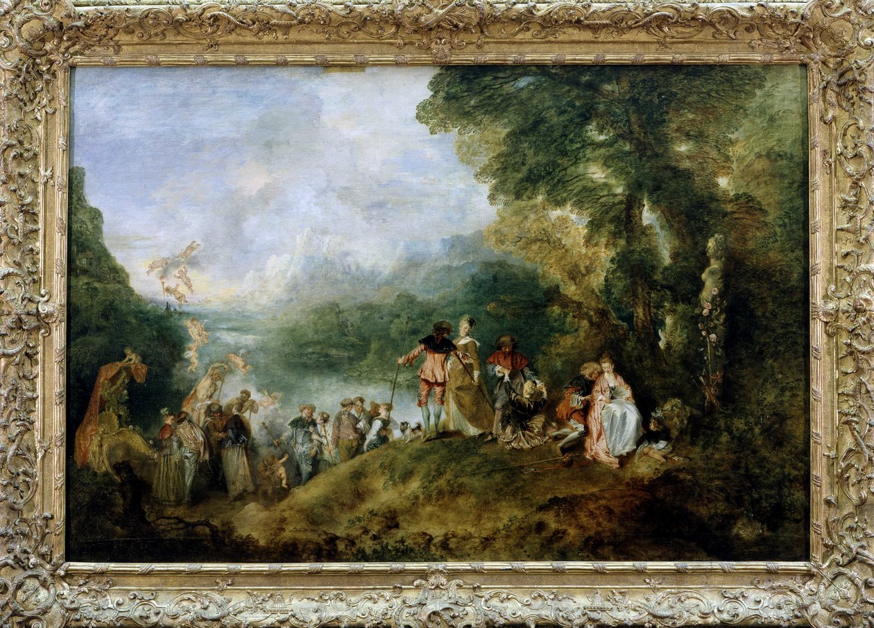 Boarding for Kythera eller pilegrimsreise til øya Kythera av Antoine Watteau av Jean Antoine Watteau