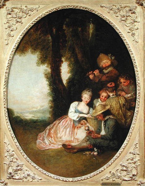 Konsert Champetre, 1715 av Jean Antoine Watteau
