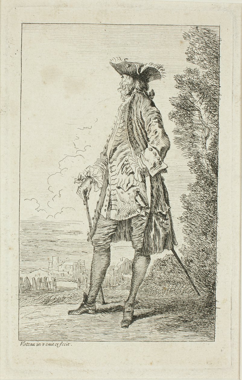 Modusfigurer av Jean Antoine Watteau