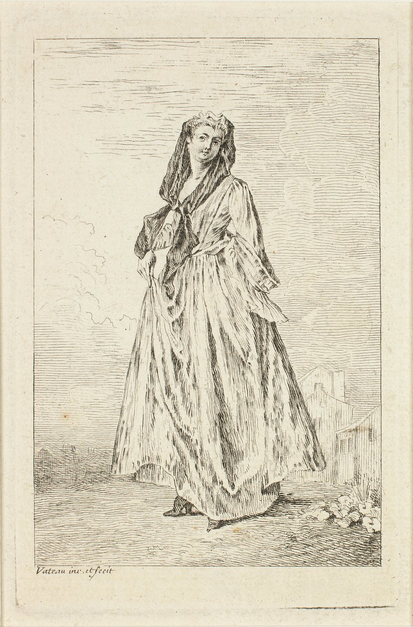 Modusfigurer av Jean Antoine Watteau