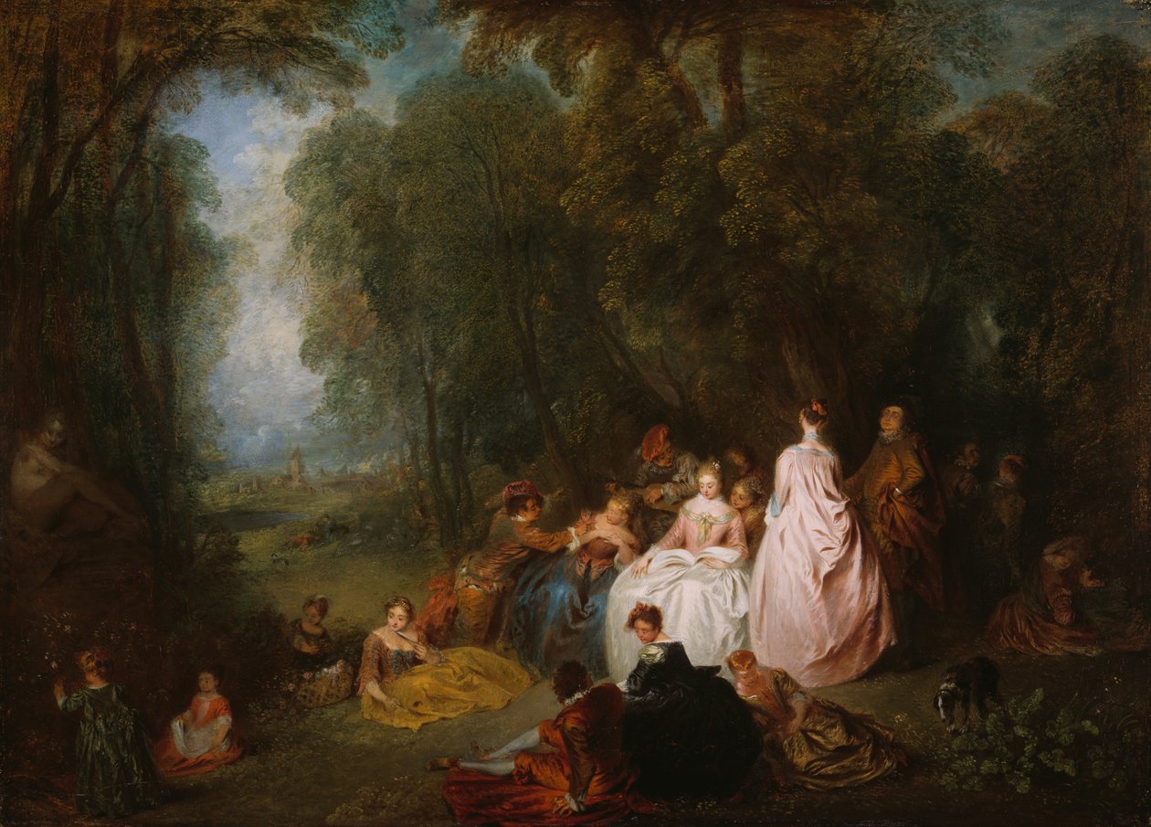 Pastoral samling av Jean Antoine Watteau