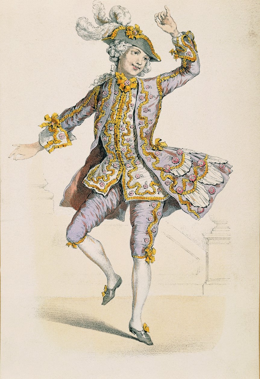 Gallant Farmer, fra tegning av Jean Antoine Watteau av Jean Antoine Watteau