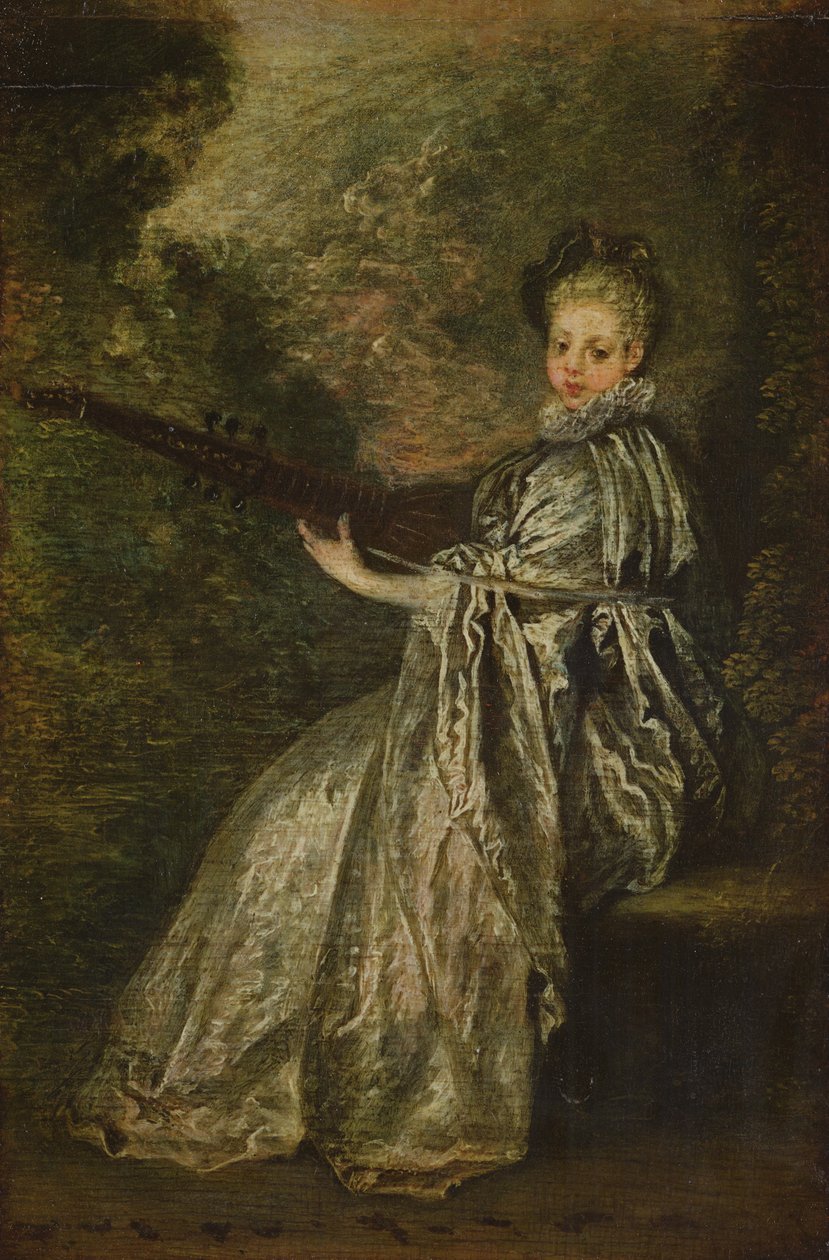La Finette (par fra 15958) av Jean Antoine Watteau