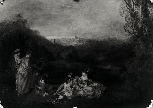 Peaceful Love, ca. 1718-19 (se også 418315) av Jean Antoine Watteau