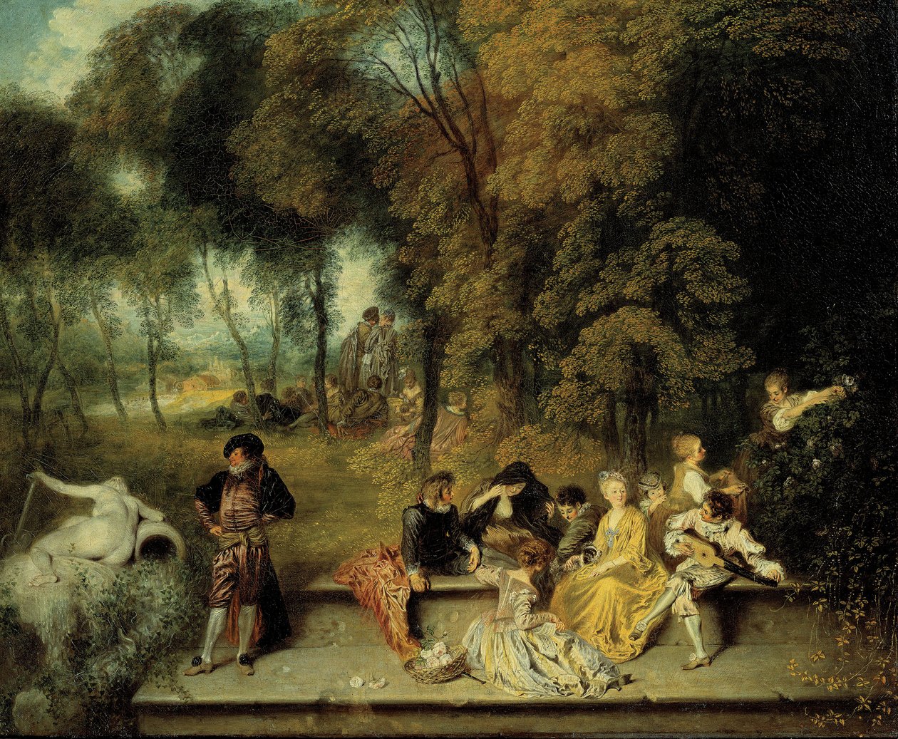 Pleasures of Love, ca. 1718-1719 av Jean Antoine Watteau