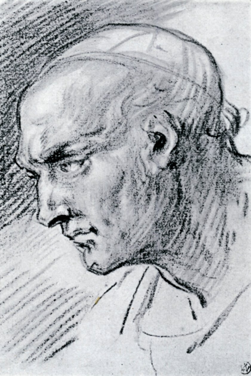 Studie av et hode, 1913. av Jean Antoine Watteau