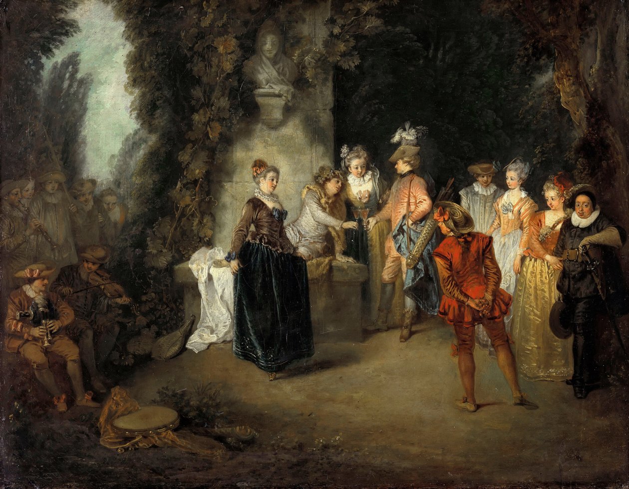 Den franske komedie, etter 1716 av Jean Antoine Watteau