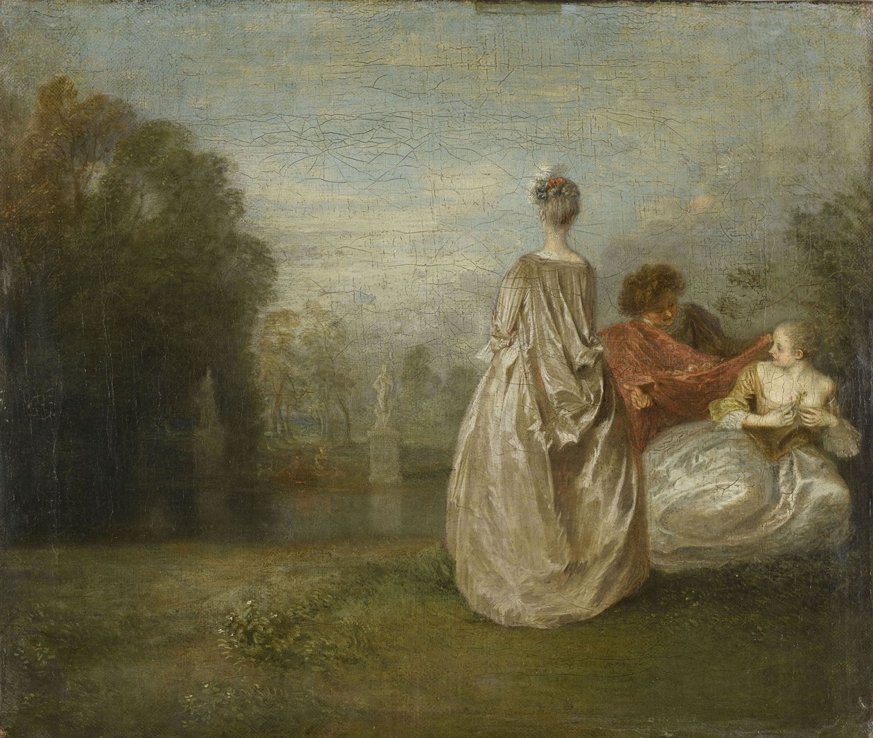 The Two Cousins ​​The Two Cousins av Jean Antoine Watteau