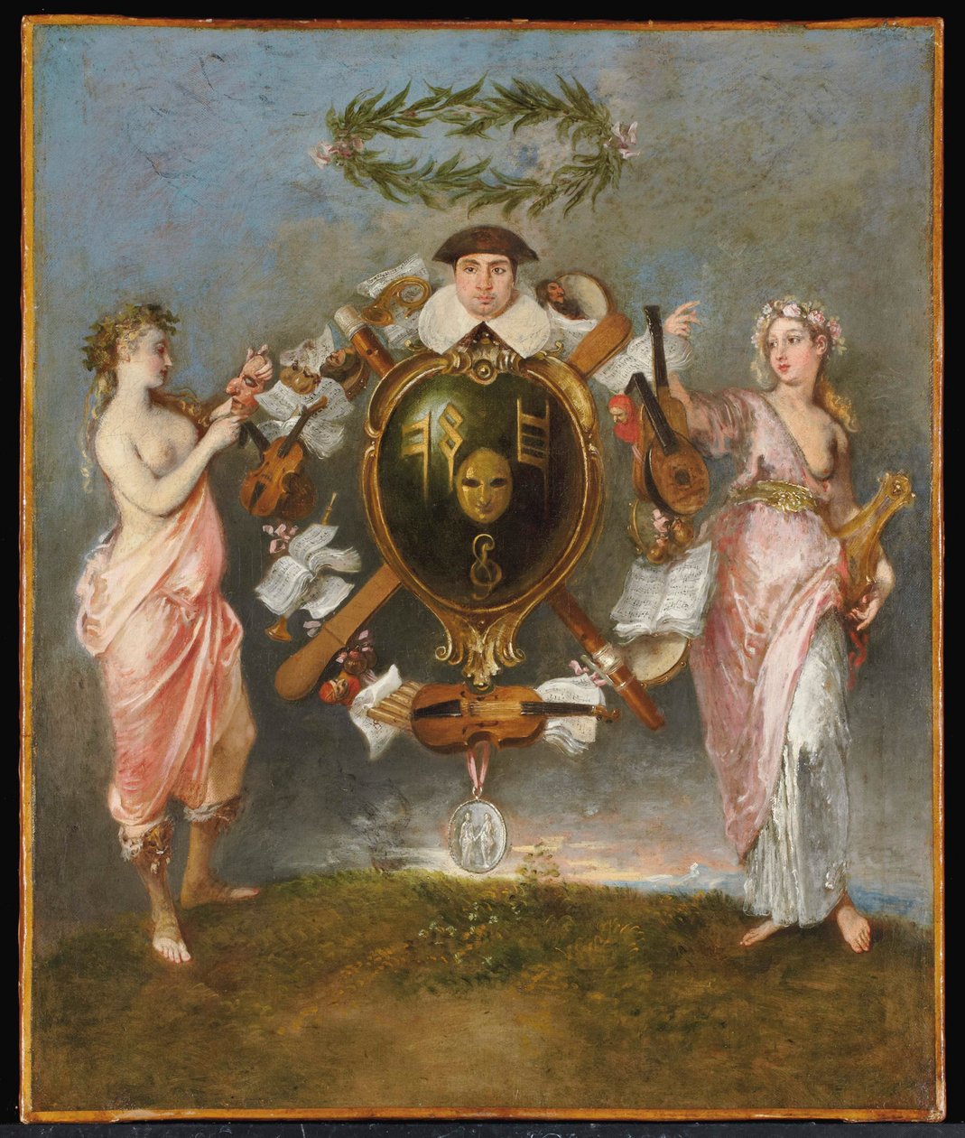 Foreningen for komedie og musikk av Jean Antoine Watteau