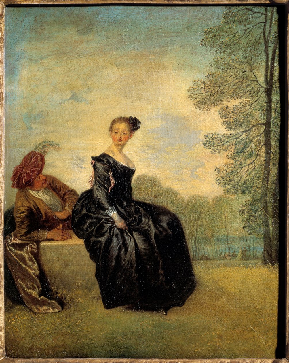 Puddy. Maleri av Jean Antoine Watteau (1684-1721) av Jean Antoine Watteau
