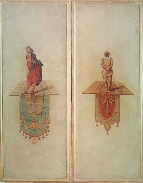 Pantalon (til venstre) og Harlequin (til høyre) av Jean Antoine Watteau